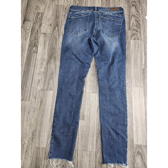 Articles of Society Jeans Womens 28 Distressed Prairie Raw Hem Stretch Denim - Picture 2 of 15